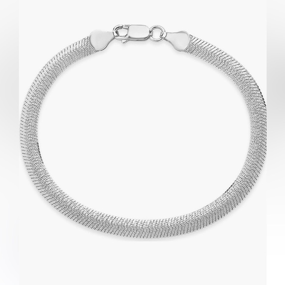 Sterling Forever Flat Link
Chain Bracelet - Picture 2 of 6